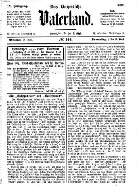 Das bayerische Vaterland Donnerstag 28. Juni 1877