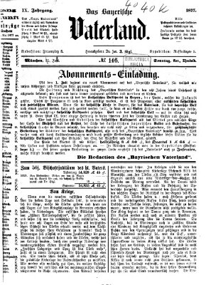 Das bayerische Vaterland Sonntag 1. Juli 1877