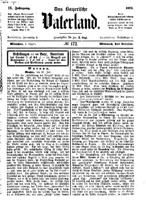 Das bayerische Vaterland Mittwoch 1. August 1877