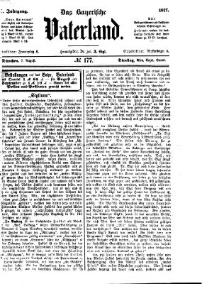 Das bayerische Vaterland Dienstag 7. August 1877