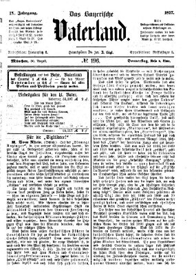 Das bayerische Vaterland Donnerstag 30. August 1877