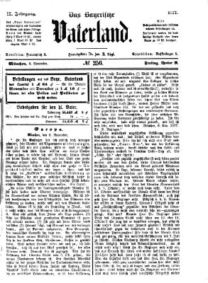 Das bayerische Vaterland Freitag 9. November 1877