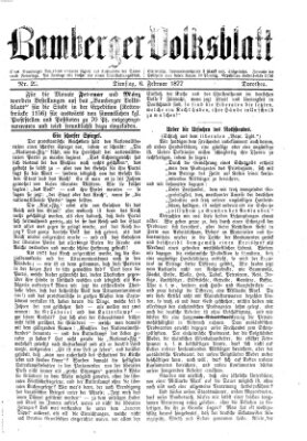 Bamberger Volksblatt Dienstag 6. Februar 1877