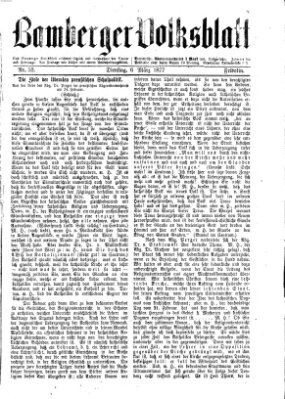 Bamberger Volksblatt Dienstag 6. März 1877