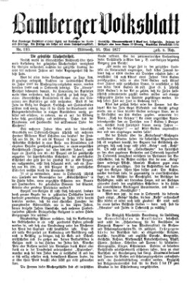 Bamberger Volksblatt Mittwoch 16. Mai 1877