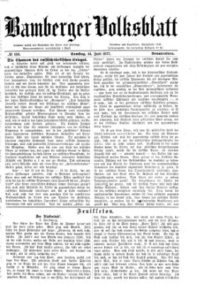 Bamberger Volksblatt Samstag 14. Juli 1877