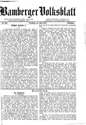 Bamberger Volksblatt Dienstag 24. Juli 1877