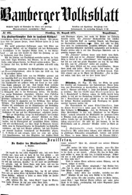 Bamberger Volksblatt Dienstag 28. August 1877