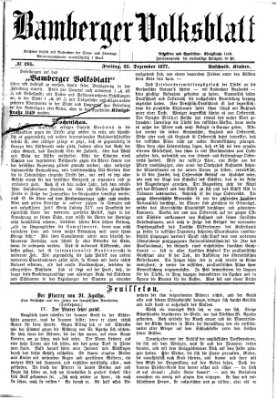 Bamberger Volksblatt Freitag 28. Dezember 1877