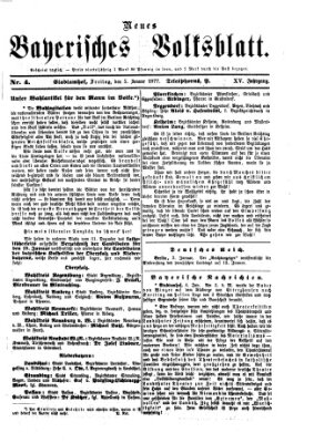 Neues bayerisches Volksblatt Freitag 5. Januar 1877