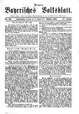 Neues bayerisches Volksblatt Samstag 10. Februar 1877