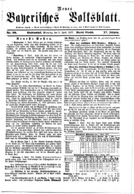 Neues bayerisches Volksblatt Montag 9. April 1877