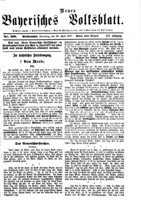 Neues bayerisches Volksblatt Sonntag 22. April 1877