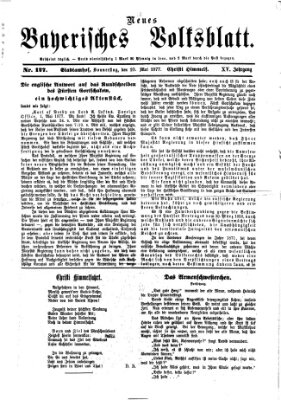 Neues bayerisches Volksblatt Donnerstag 10. Mai 1877