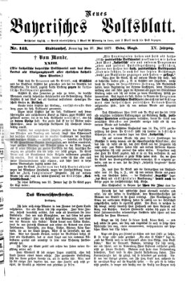 Neues bayerisches Volksblatt Sonntag 27. Mai 1877