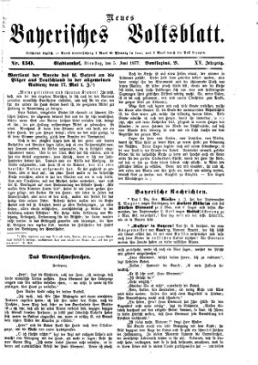 Neues bayerisches Volksblatt Dienstag 5. Juni 1877