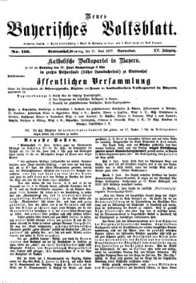 Neues bayerisches Volksblatt Montag 11. Juni 1877