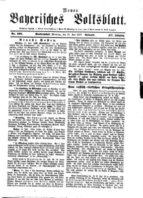 Neues bayerisches Volksblatt Montag 16. Juli 1877