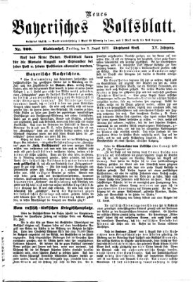 Neues bayerisches Volksblatt Freitag 3. August 1877