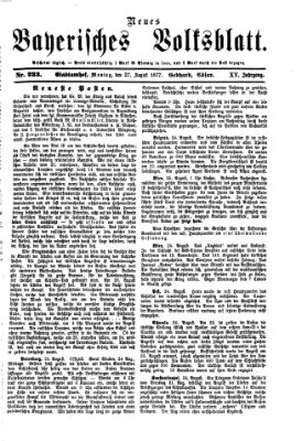 Neues bayerisches Volksblatt Montag 27. August 1877