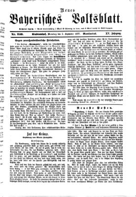 Neues bayerisches Volksblatt Montag 3. September 1877