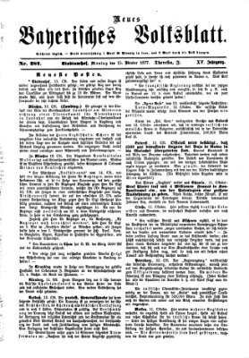 Neues bayerisches Volksblatt Montag 15. Oktober 1877