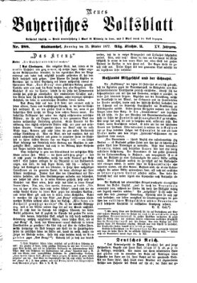 Neues bayerisches Volksblatt Sonntag 21. Oktober 1877