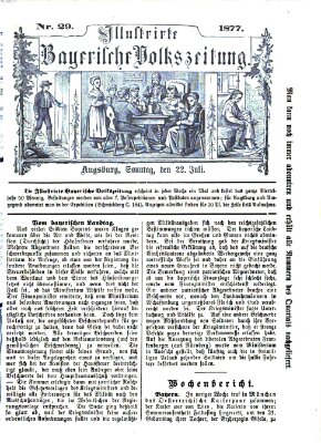 Illustrirte bayerische Volkszeitung Sonntag 22. Juli 1877