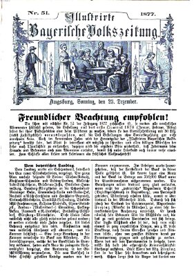 Illustrirte bayerische Volkszeitung Sonntag 23. Dezember 1877