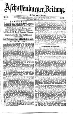 Aschaffenburger Zeitung Freitag 5. Januar 1877