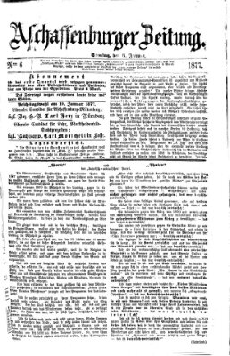 Aschaffenburger Zeitung Samstag 6. Januar 1877