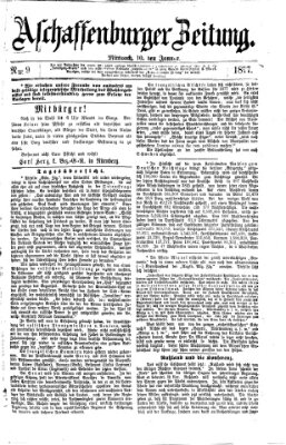 Aschaffenburger Zeitung Mittwoch 10. Januar 1877