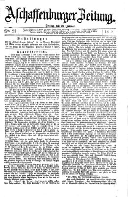 Aschaffenburger Zeitung Freitag 26. Januar 1877