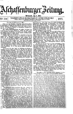 Aschaffenburger Zeitung Mittwoch 2. Mai 1877