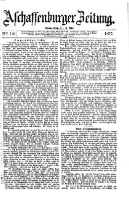 Aschaffenburger Zeitung Donnerstag 3. Mai 1877