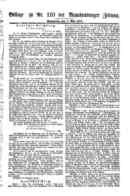 Aschaffenburger Zeitung Donnerstag 3. Mai 1877