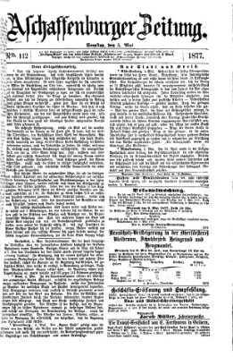 Aschaffenburger Zeitung Samstag 5. Mai 1877