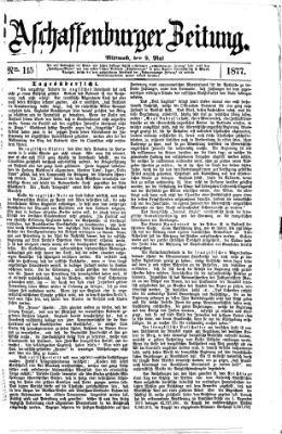 Aschaffenburger Zeitung Mittwoch 9. Mai 1877