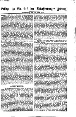 Aschaffenburger Zeitung Donnerstag 10. Mai 1877