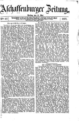 Aschaffenburger Zeitung Freitag 11. Mai 1877