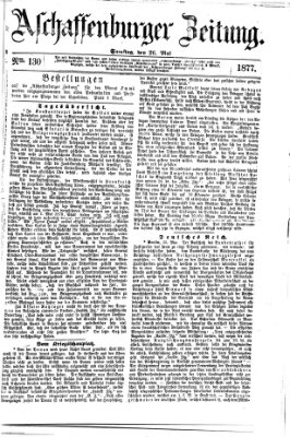 Aschaffenburger Zeitung Samstag 26. Mai 1877