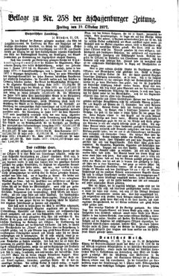 Aschaffenburger Zeitung Freitag 19. Oktober 1877