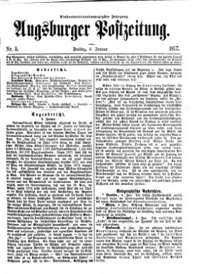 Augsburger Postzeitung Freitag 5. Januar 1877