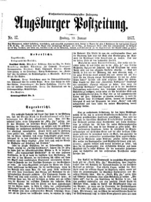 Augsburger Postzeitung Freitag 19. Januar 1877