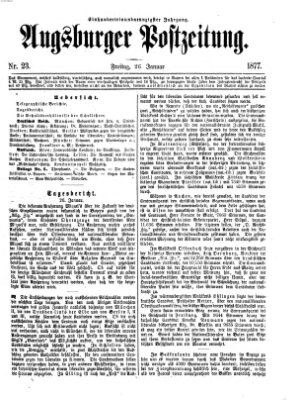 Augsburger Postzeitung Freitag 26. Januar 1877