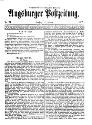 Augsburger Postzeitung Samstag 27. Januar 1877