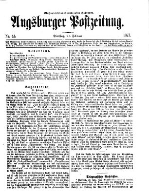 Augsburger Postzeitung Dienstag 20. Februar 1877