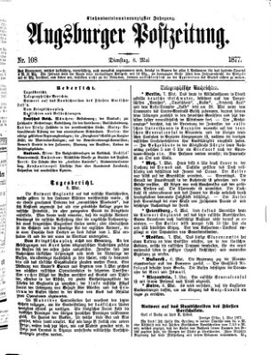 Augsburger Postzeitung Dienstag 8. Mai 1877