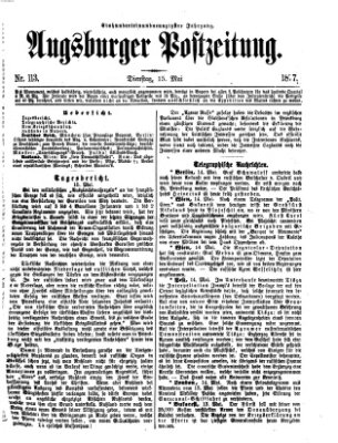 Augsburger Postzeitung Dienstag 15. Mai 1877