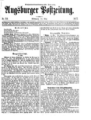 Augsburger Postzeitung Mittwoch 16. Mai 1877